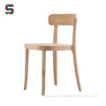 High Quality Simple Back Solid Wood Dining Chair